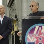 BRUCE WILLIS AND BILLY BOB THORNTON:  There is just something so right about this.  These two have been friends for years, with Billy Bob even introducing Bruce when he got his star on the Hollywood Walk of Fame.  AP Photo/Damian Dovarganes