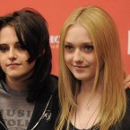 DAKOTA FANNING AND KRISTIN STEWART:  These hip young things became inseparable during the making and promotion of The Runaways with Dakota saying of Kristen, 