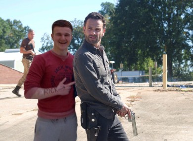 This image, featuring the character Rick from the Walking Dead, is one of those created by Reddit users in a photo battle currently on the site.
