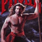 Here he is a pirate, we know because he has a red sash tied around his waist.