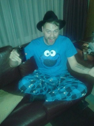 Any excuse to use this photo of Brian/Bryan in his Cookie Monster PJs 