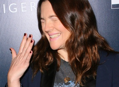 Drew Barrymore, being moody. Or something.