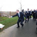 Enda giving this goose a run for his money last week. 
Image: Photocall Ireland