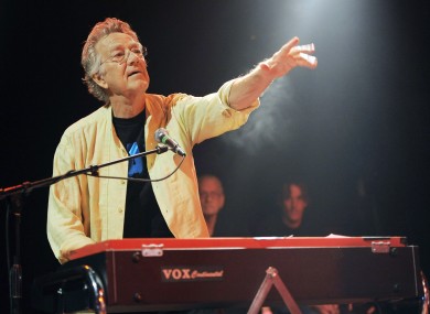 Manzarek performing California in August 2012