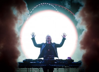 Guetta performing in London 