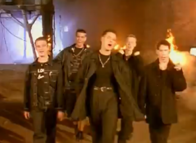 Boyzone in the So Good video