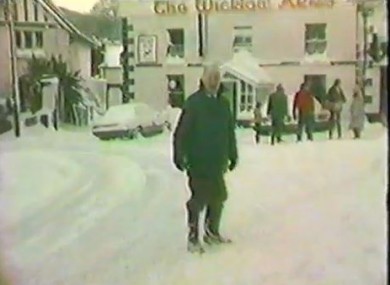 The Big Snow of 1982 in Delgany, Co. Wicklow. 