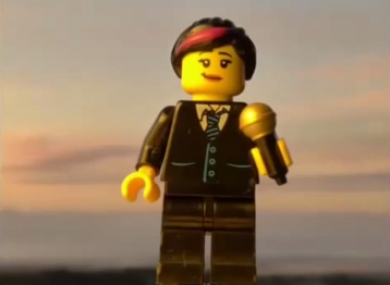 'Lego Sinead' is the primary focus of the video.