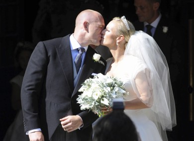 Zara Phillips and Mike Tindall on their wedding day in 2011