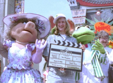 John Henson with Miss Piggy and Kermit in Florida in June 1990. 