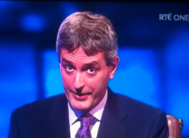 David McCullagh bore the brunt of this evening's glitch.