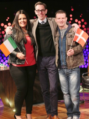 Billy McGuinness, right, before the row