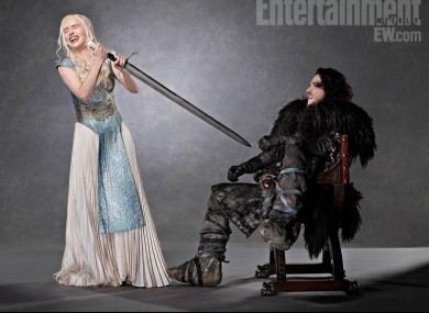 That's Daenerys and Jon Snow. Messing. 