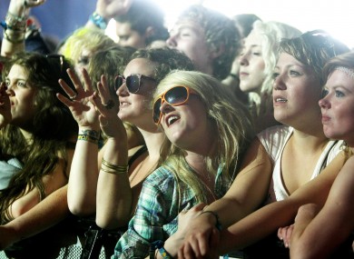 Fans at Oxegen in 2010