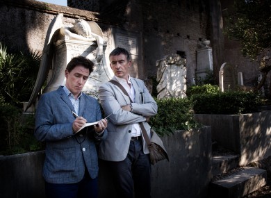 Steve Coogan and Rob Brydon as grumpy old men, ie themselves, on The Trip.