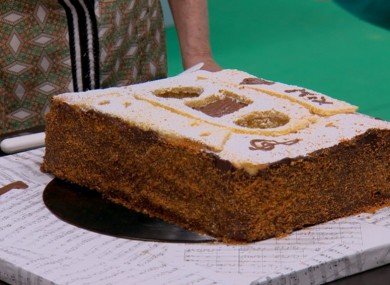 Yes, that's a cake in the shape of a C90 cassette.