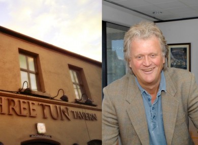 The outside of the Three Tun Tavern, and Wetherspoon chairman Tim Martin