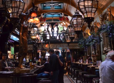 The interior of Cafe En Seine