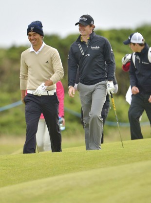 Harry and Rory, having the LOLs. 