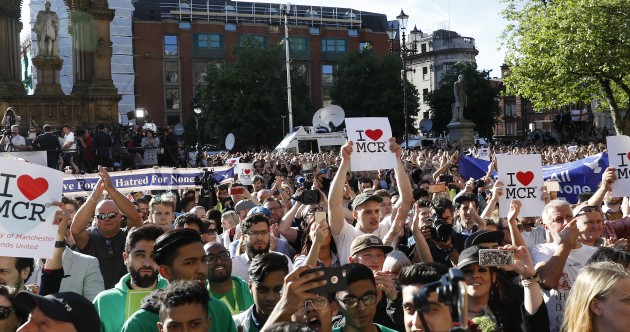 As it happened: Police name man accused of Manchester attack as thousands turn out at vigil for victims