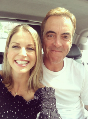 Cold Feet co-stars Amy Huberman and James Nesbitt. 