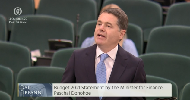 Budget 2021 as it happened: Rebate scheme for Covid-hit businesses and Christmas bonus for those on PUP