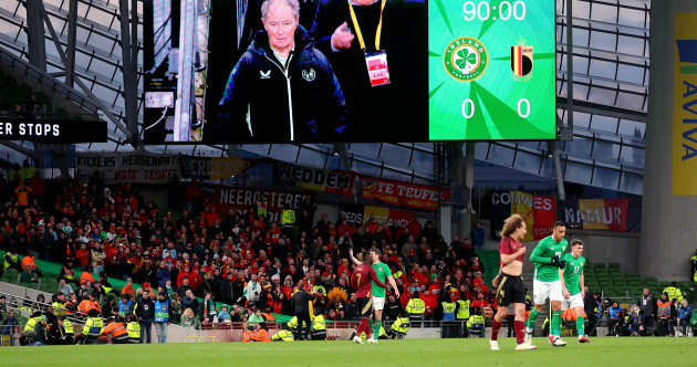 There was one subtle but significant difference to the Stephen Kenny era last night