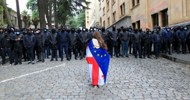 Riot police arrest protesters outside Georgian parliament over Russian-like 'foreign influence' law