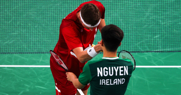 Ireland's Nhat Nguyen versus the towering Olympic champion showcases the beauty of badminton in Paris