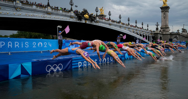 Triathlon events finally get going in Paris after River Seine pollution drops to safe levels