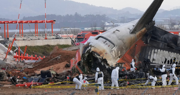 South Korea plane crash: Investigators examining whether concrete wall at airport met regulations