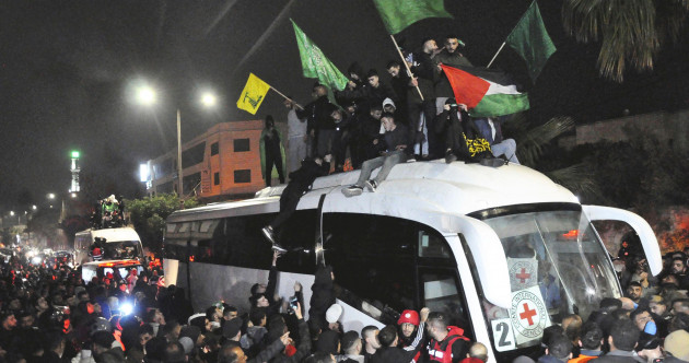 90 Palestinian detainees freed in first Gaza ceasefire exchange
