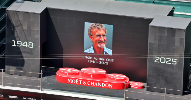 Formula One pays tribute to legendary Eddie Jordan before Chinese Grand Prix