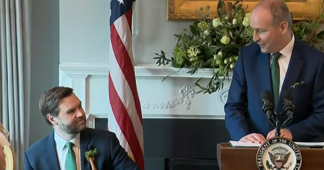 Taoiseach invites JD Vance back to Ireland as 'sock diplomacy' discussed over breakfast