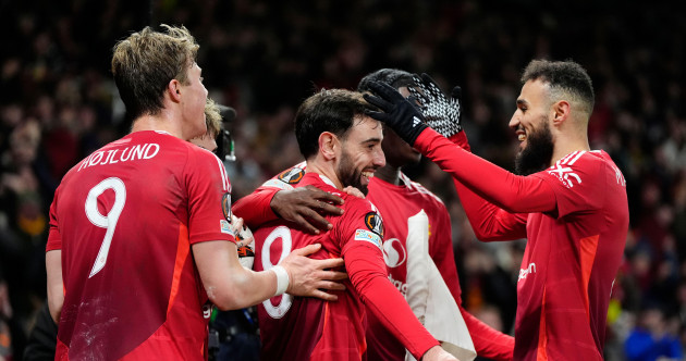 Fernandes hat-trick fires Man United into Europa League quarter-finals