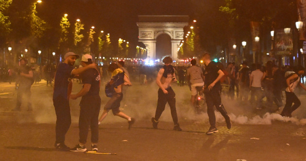 Two dead, hundreds arrested and cars set on fire in France following Champions League final