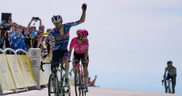 Ben Healy pipped to second by French winner in sensational finish to Mont Ventoux stage