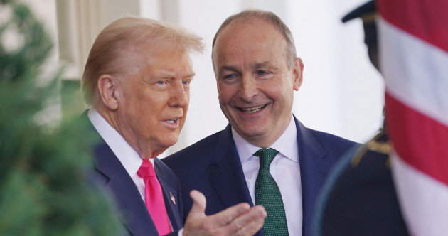 Martin spoke (briefly) to Trump at a world leaders banquet and they chatted about golf