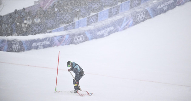 Irish skier survives absolute carnage at Olympic slalom event