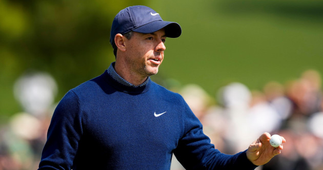 Rory McIlroy shares the early clubhouse lead after helter-skelter 67 at Augusta